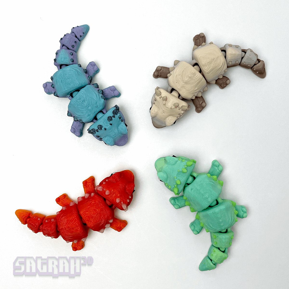 Baby Elemental Dragons ( Set of 4 ) - Satrah 3D