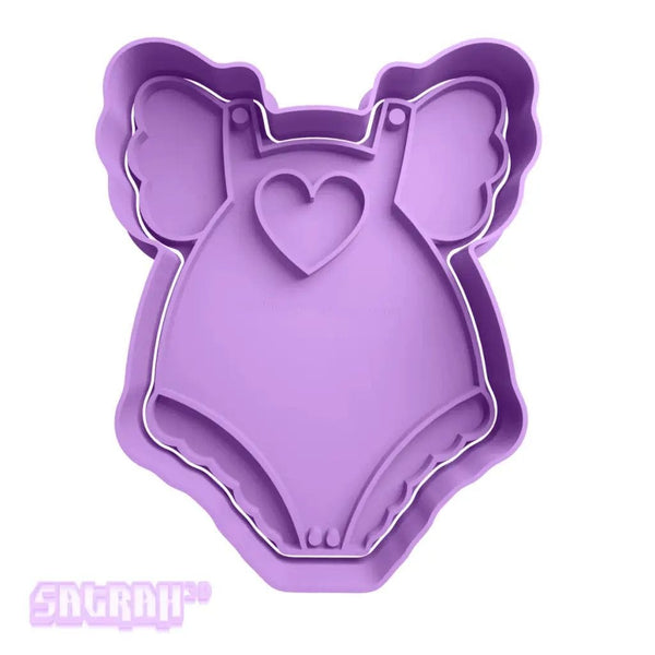 Baby Frilled Jumpsuit Cookie Cutter