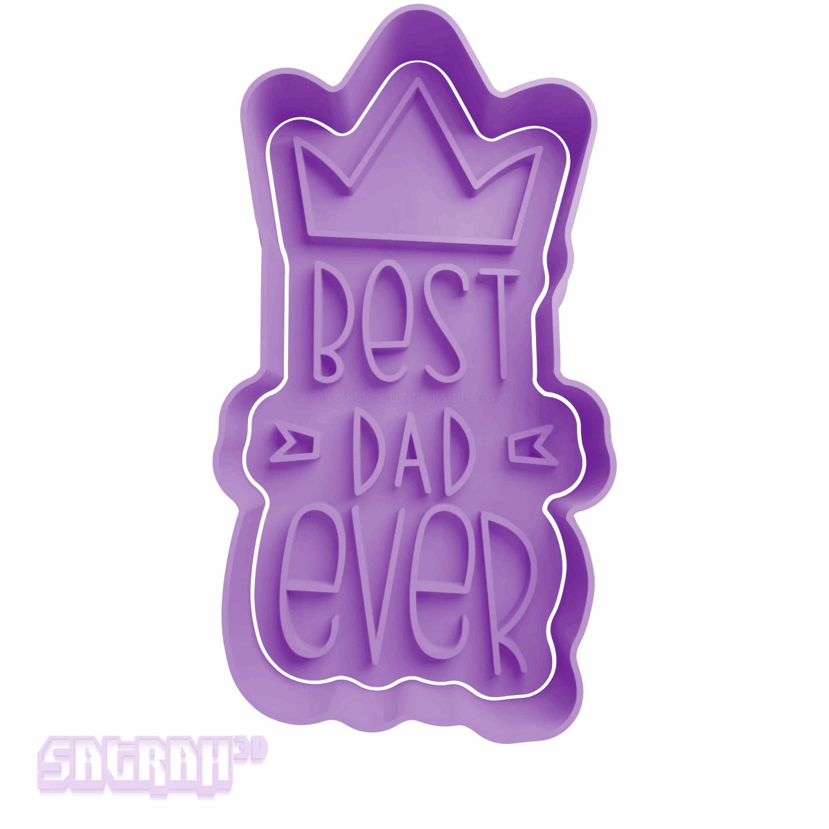 Best Dad Ever Cookie Cutter - Satrah 3D