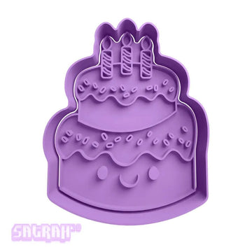 Birthday Cake Cookie Cutter - Satrah 3D