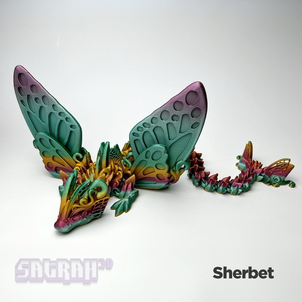 Butterfly Articulated Dragon - Satrah 3D