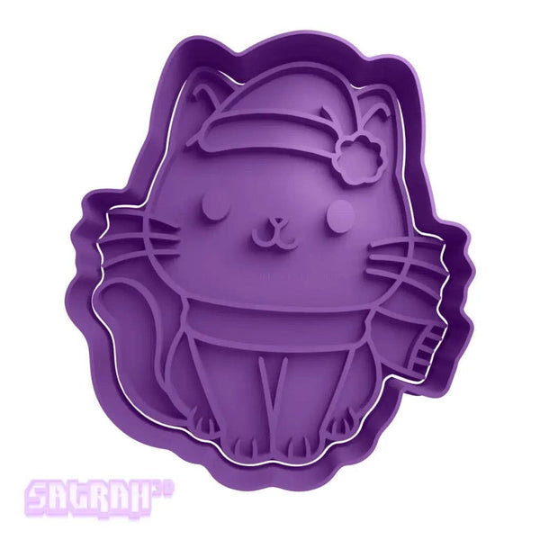 Christmas Cat Cookie Cutter