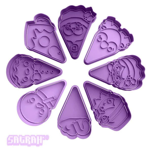Christmas Pizza Set Cookie Cutter