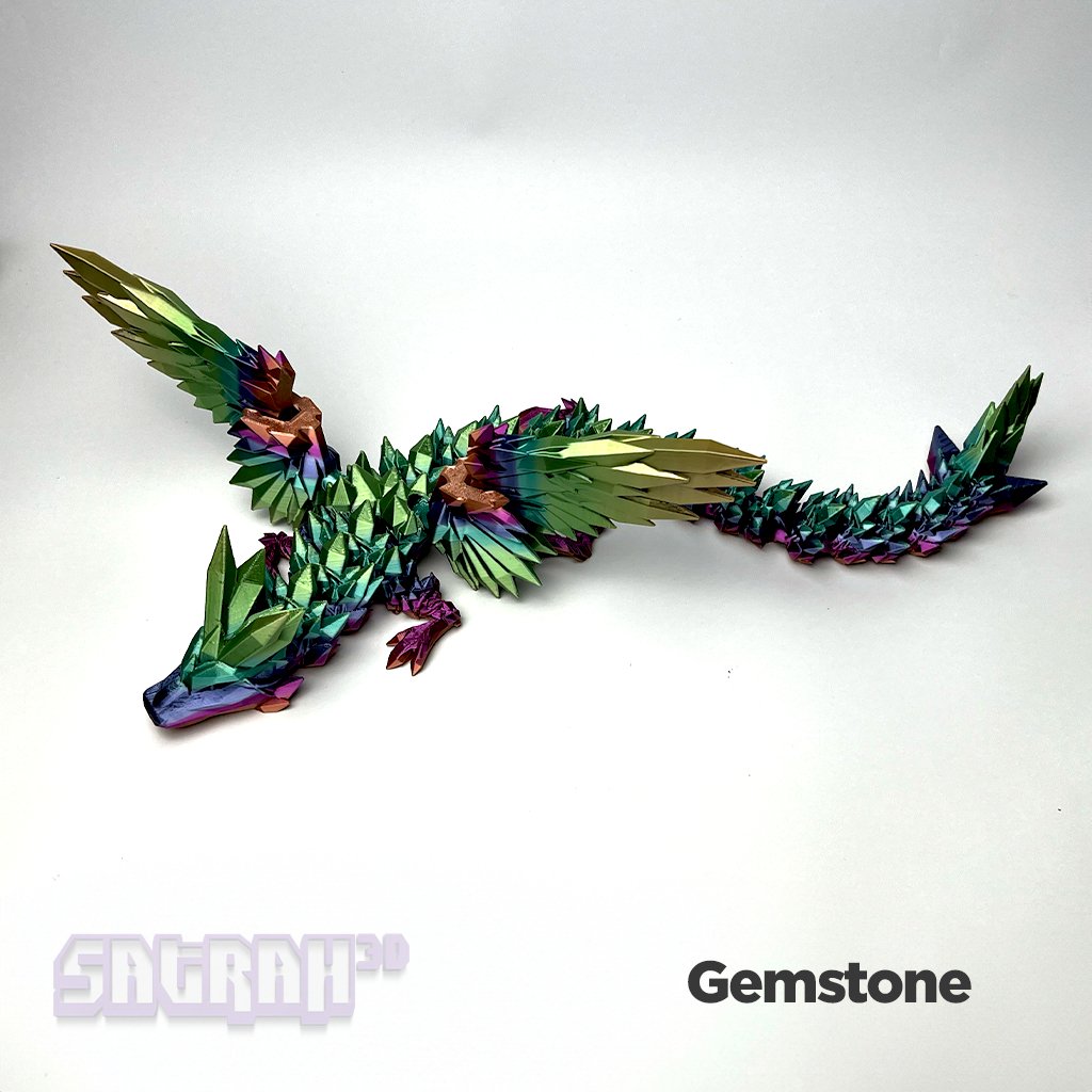 Crystal Wing Articulated Dragon - Satrah 3D