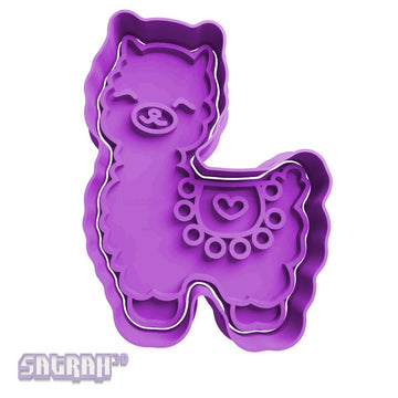 Cute Alpaca Cookie Cutter - Satrah 3D