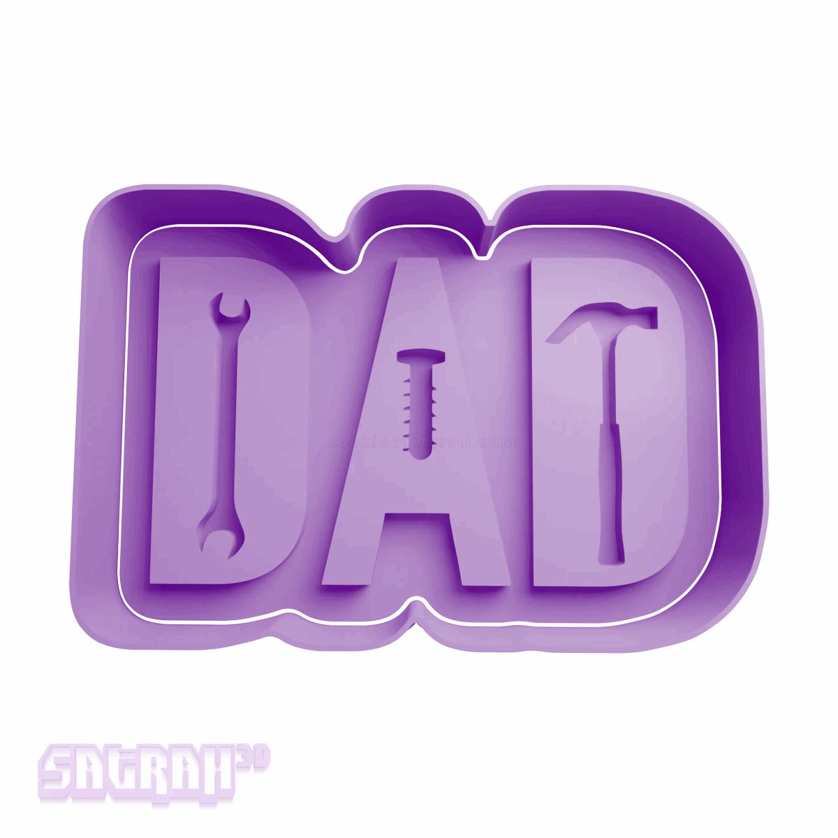 Dad Tool Cookie Cutter - Satrah 3D