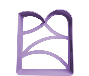 Double arch cookie cutter style 2, 3D printed in purple PLA by Satrah 3D