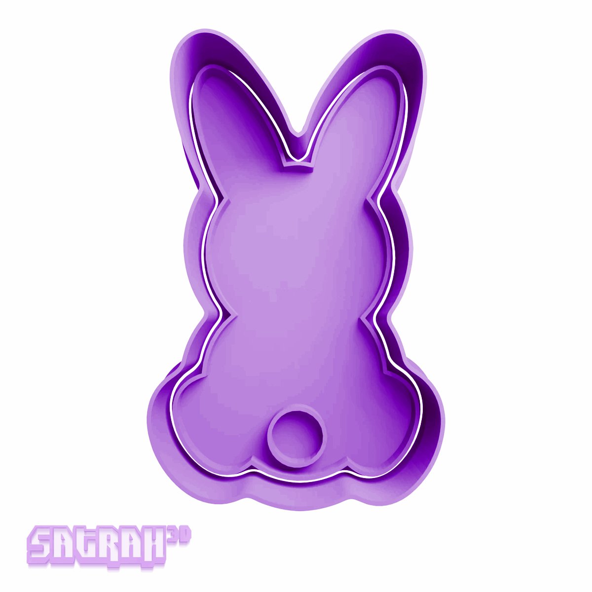 Easter Bunny Shape Cutter - Satrah 3D