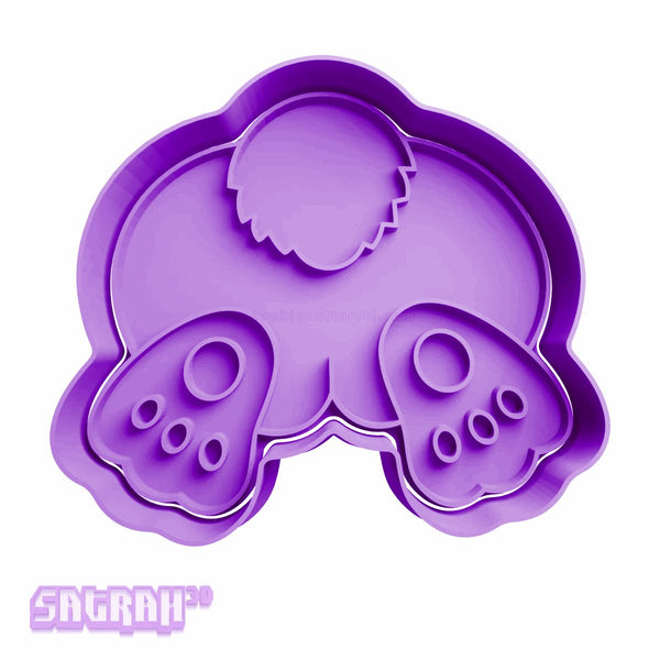 Easter Bunny Tail Cookie Cutter