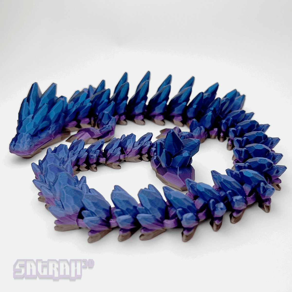 Gemstone Articulated Dragon - Satrah 3D