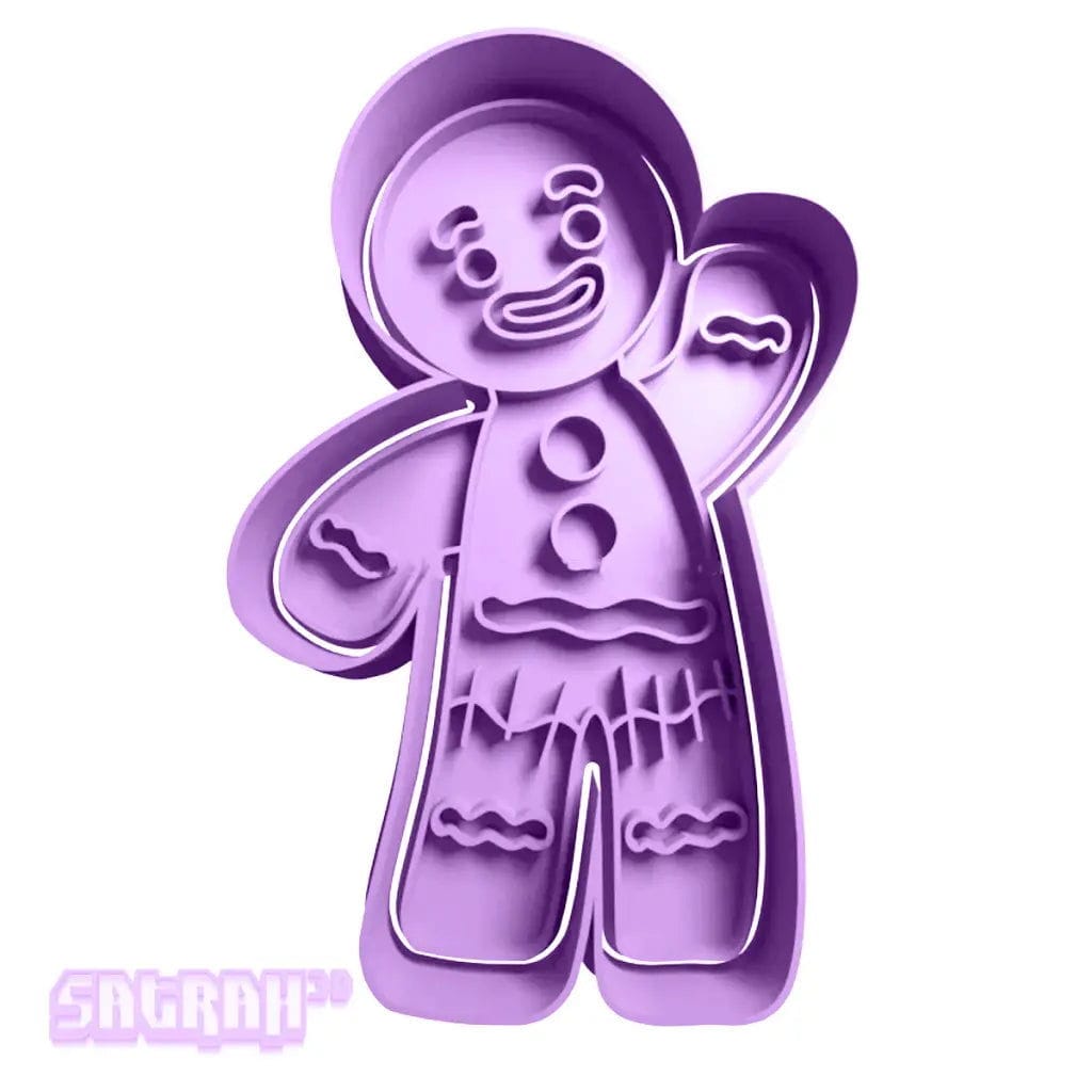 Gingerbread Man Cutter - Satrah 3D