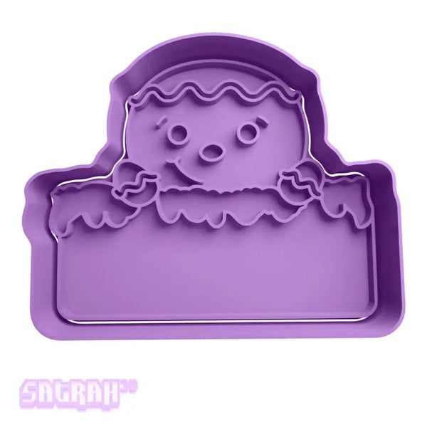 Gingerbread Man with Sign Cookie Cutter