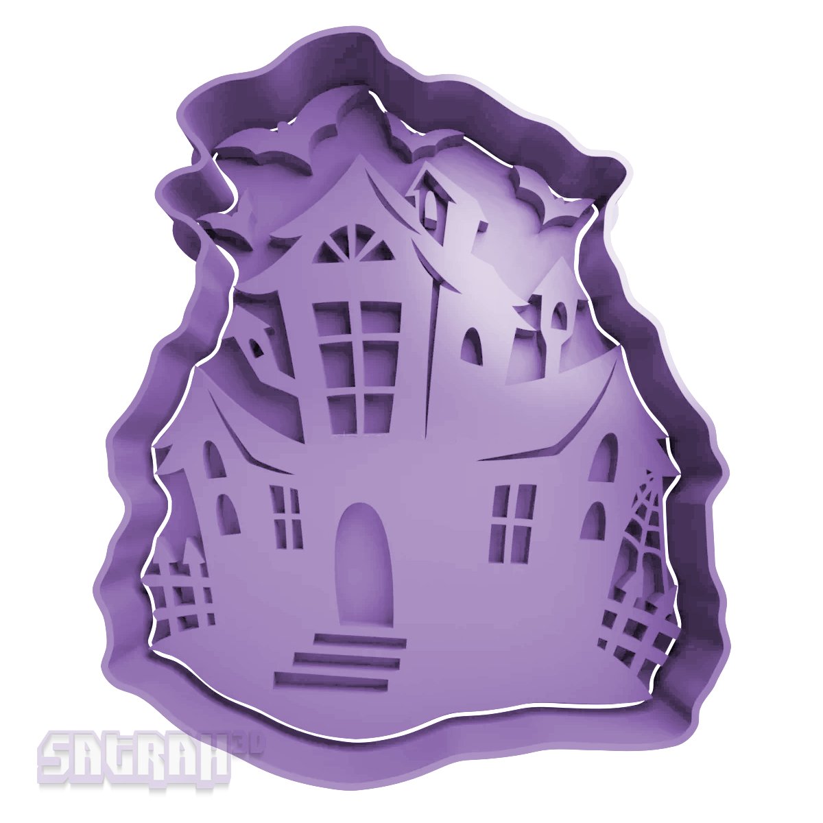 Haunted House Cookie Cutter - Satrah 3D