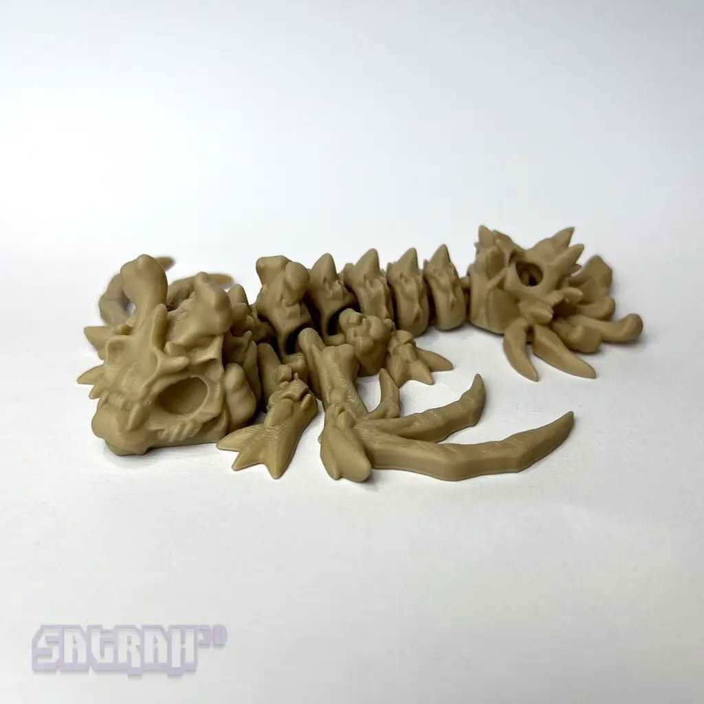 Hollow Dragon - Skeleton Fidget Mini Dragon - Satrah 3D