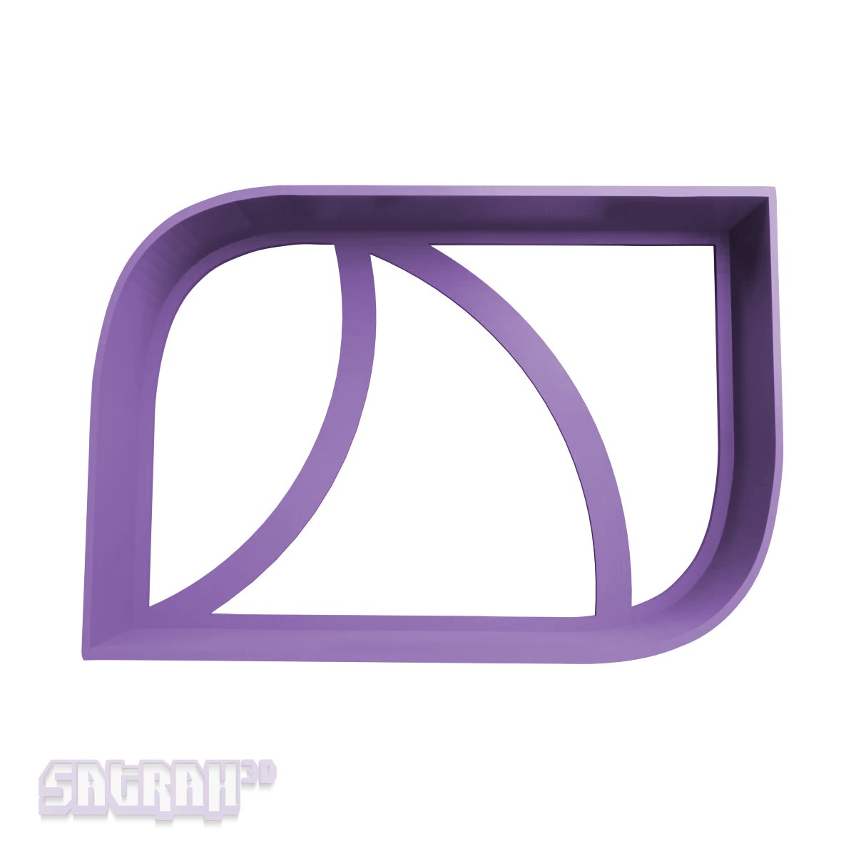 Leaf - Long Cookie Cutter - Satrah 3D