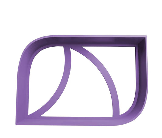 Long leaf cookie cutter, 3D printed in purple PLA by Satrah 3D