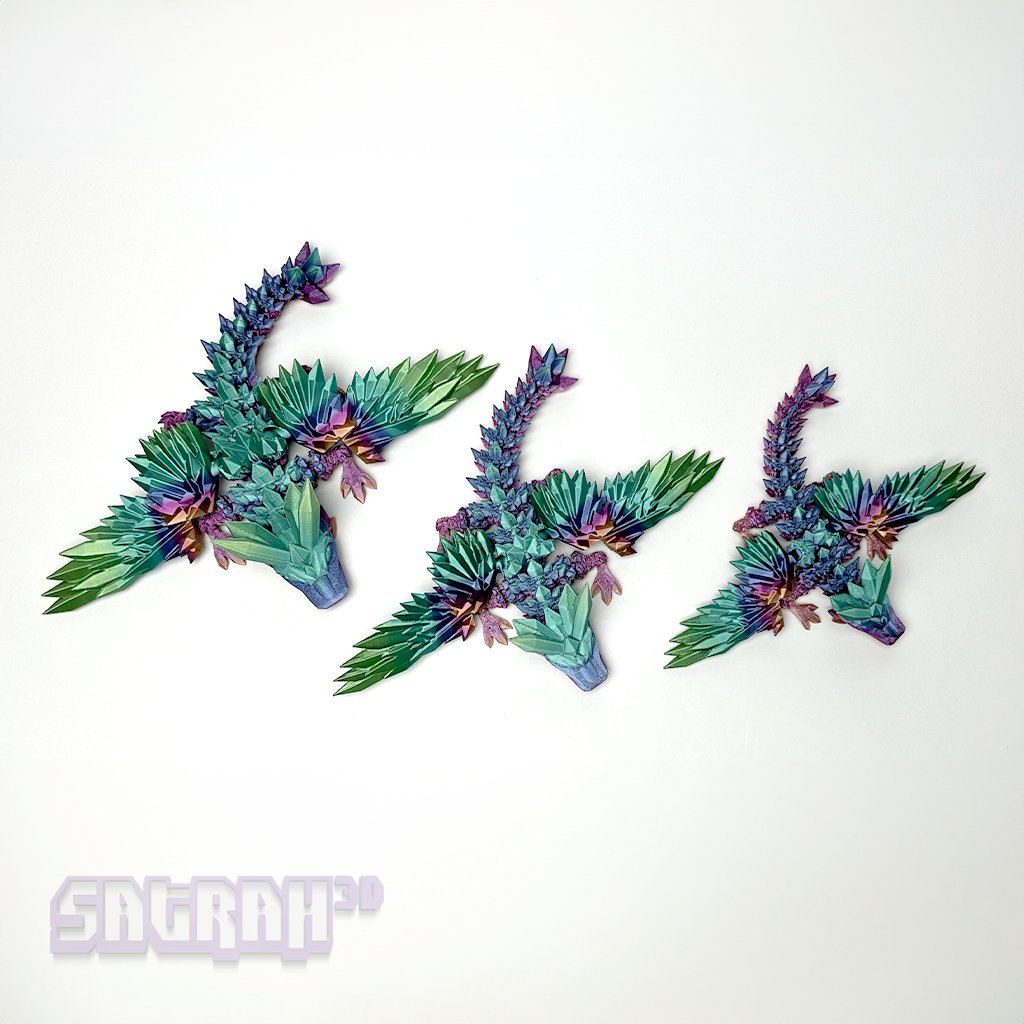 Mini Crystal Wing Dragon Fidgets - Satrah 3D