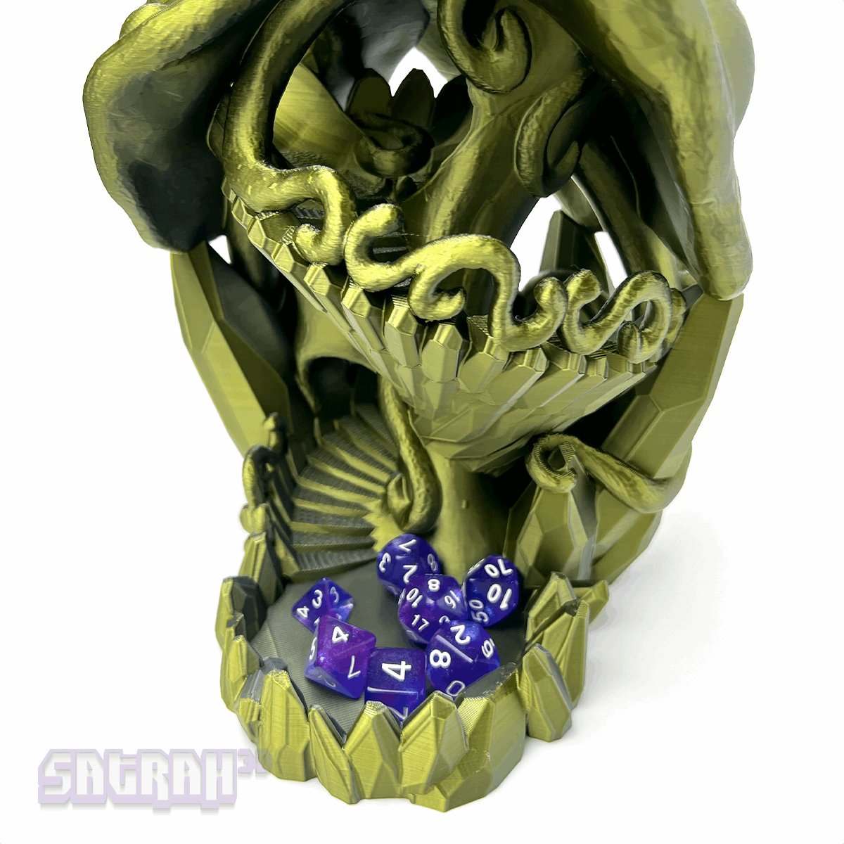 Mushroom Dice Tower with Dragon Mount - Satrah 3D