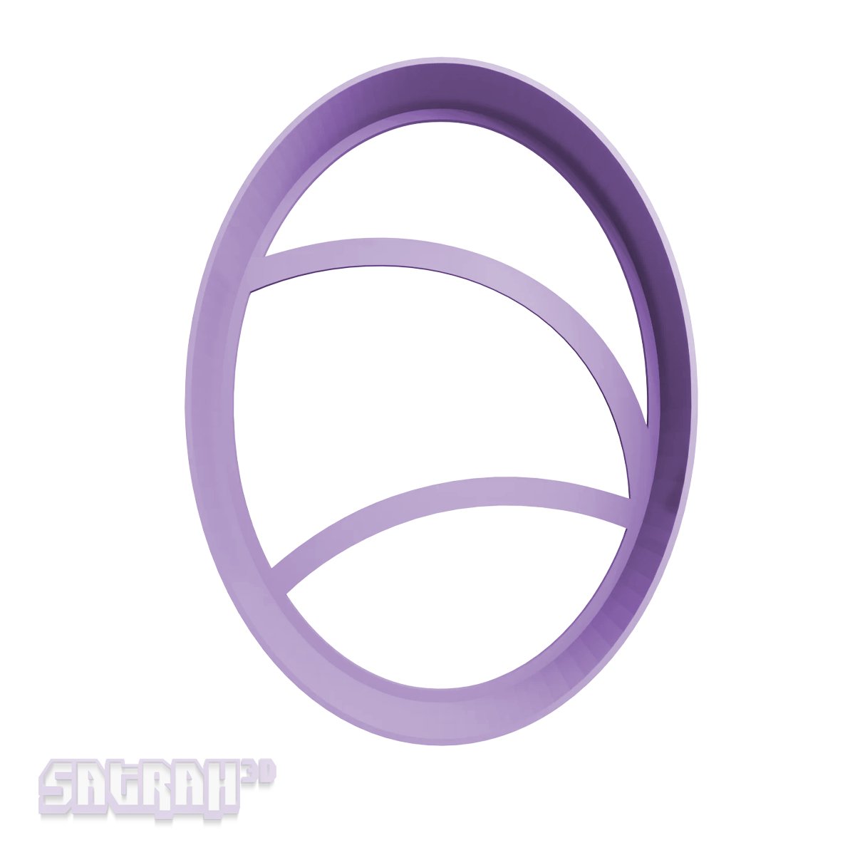 Oval Cookie Cutter - Satrah 3D