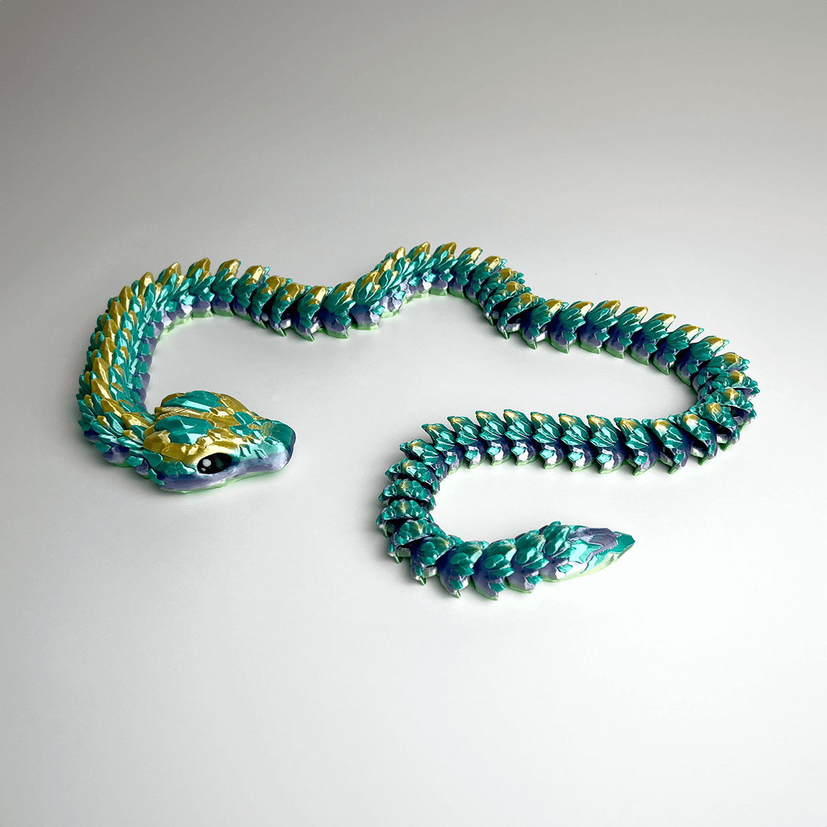 Premium Crystal Snake Articulated Fidget - Satrah 3D