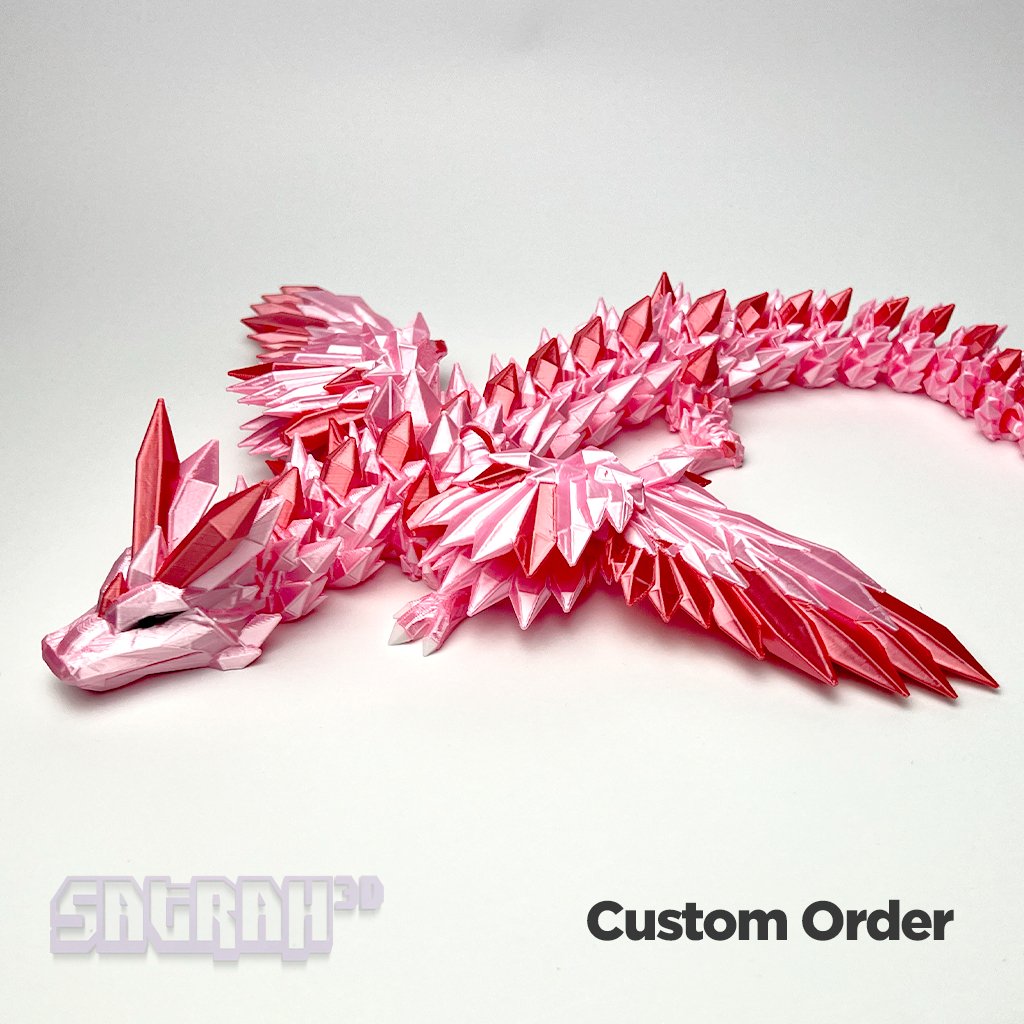 Premium Crystal Wing Articulated Dragon - Satrah 3D