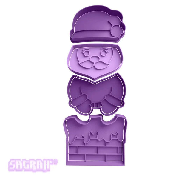 Premium Santa Stuck In Chimney Cookie Cutter Set