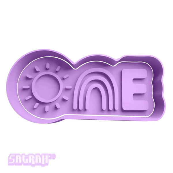 Rainbow & Sun One Cookie Cutter