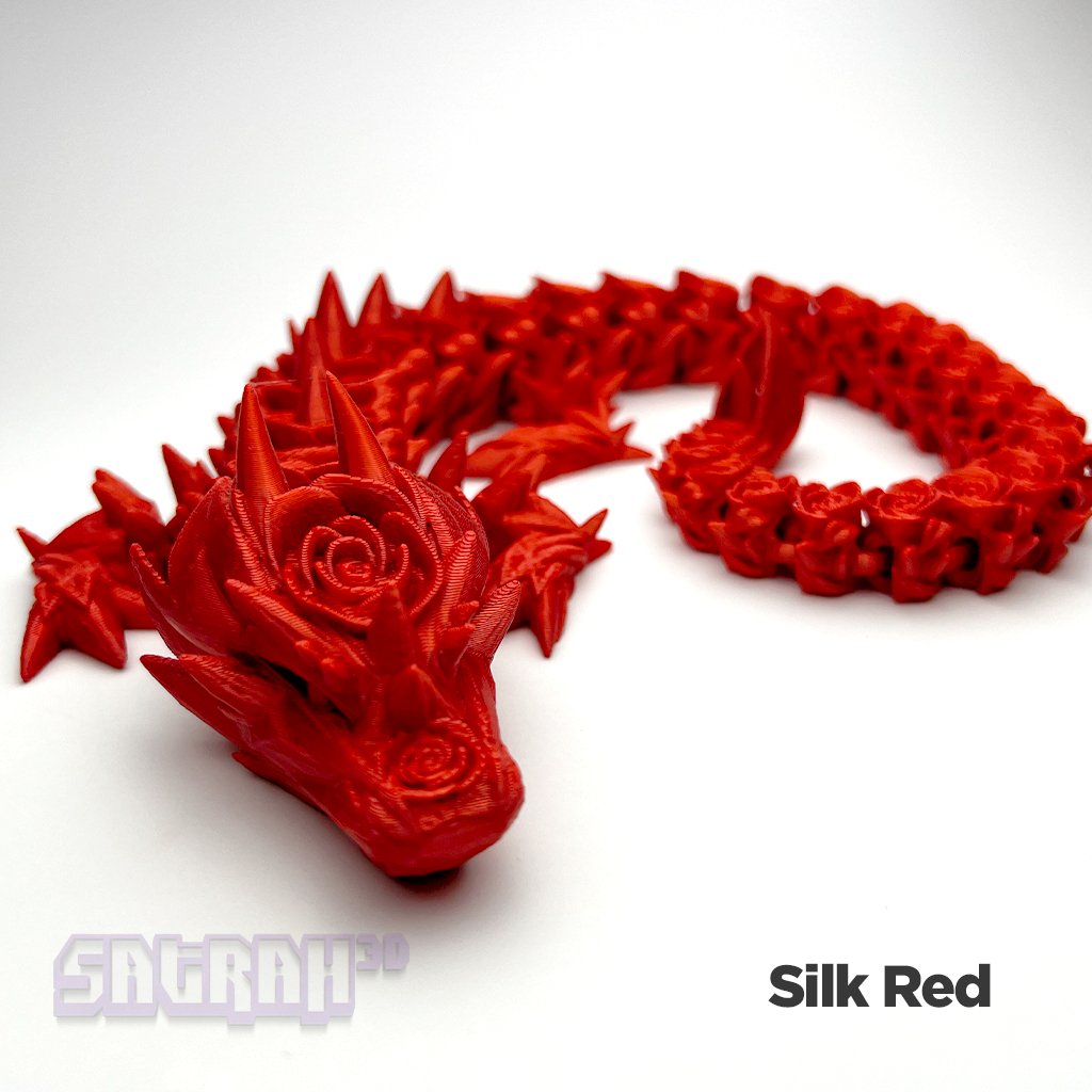 Rose Dragon | Valentines Rose Articulated Fidget - Satrah 3D