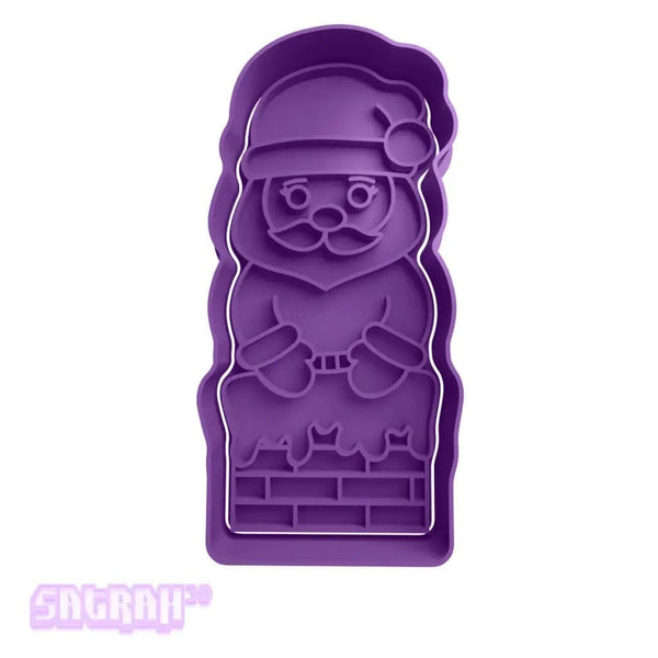 Santa Stuck In Chimney Cookie Cutter