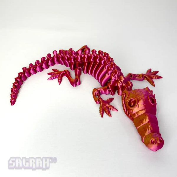 3D Printed Animal - Skeleton Crocodile