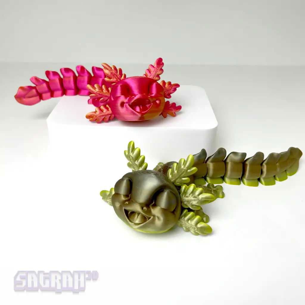 Smiling Axolotl Fidget - Satrah 3D