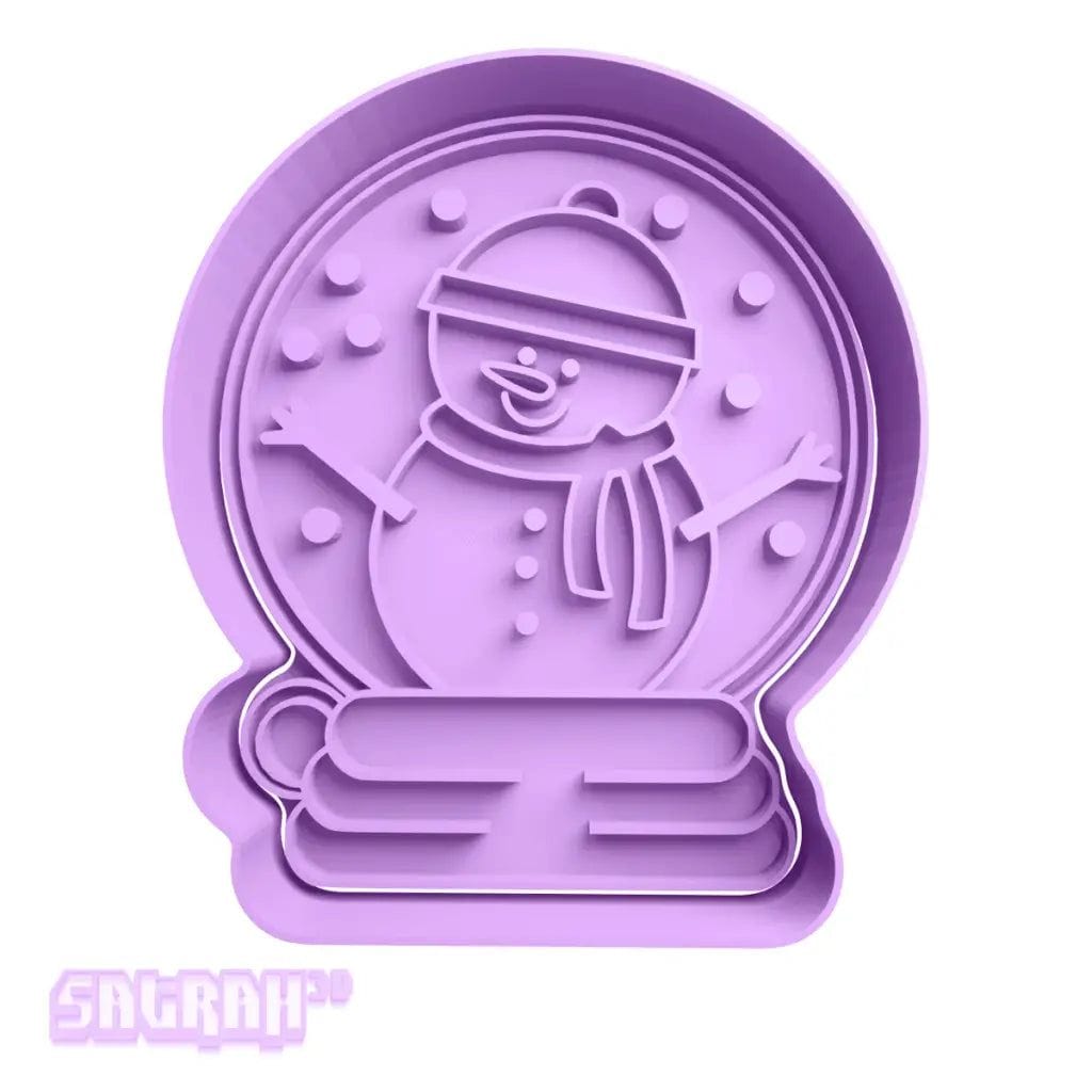 Snowman Snowglobe Cookie Cutter - Satrah 3D