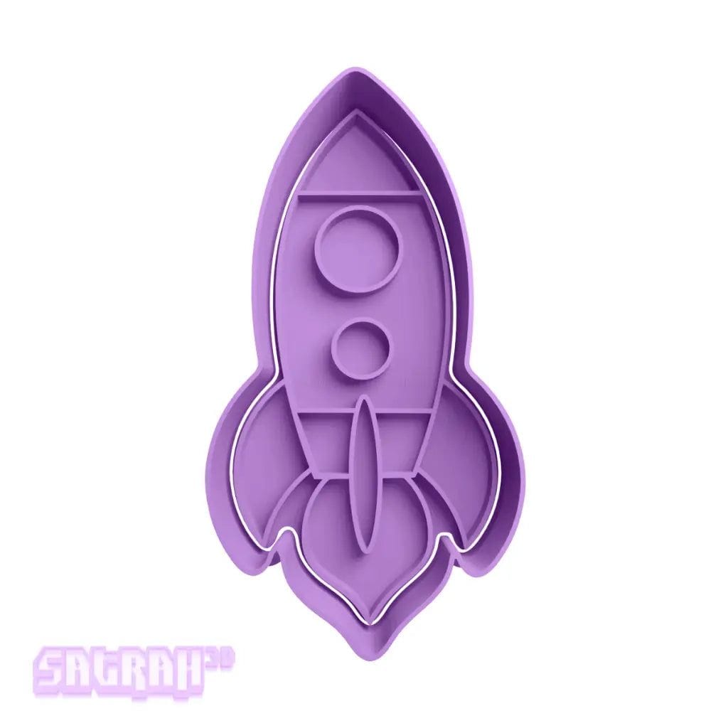 Space Rocket Cookie Cutter - Satrah 3D