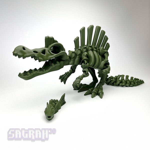 3D Printed Animal - Spinosaurus Flexi Skeleton
