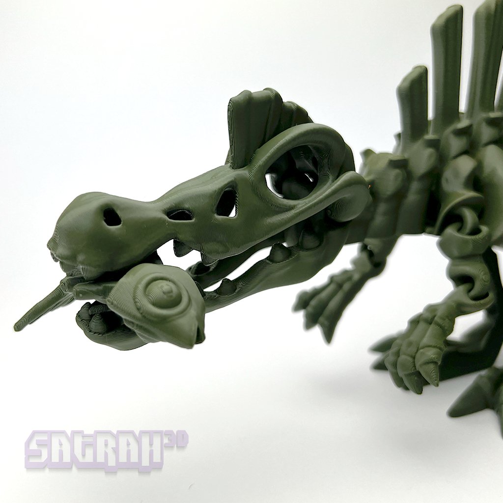 Spinosaurus Flexi Skeleton - Satrah 3D