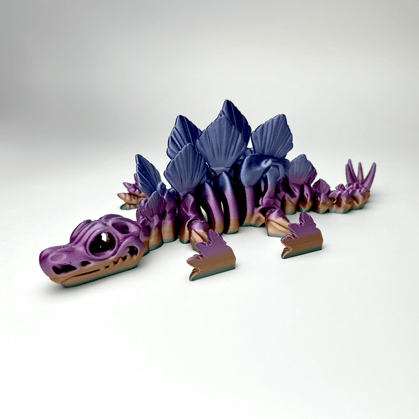 3D Printed Animal - Stegosaurus Flexi Skeleton