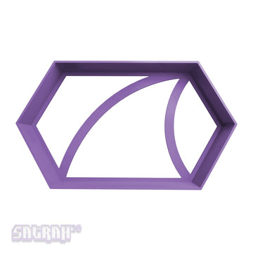 Stretched Hexagon Cookie Cutter - Satrah 3D