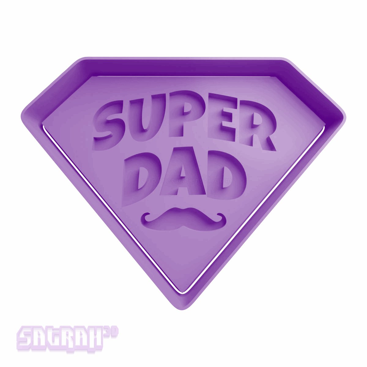 Super Dad Cookie Cutter - Satrah 3D