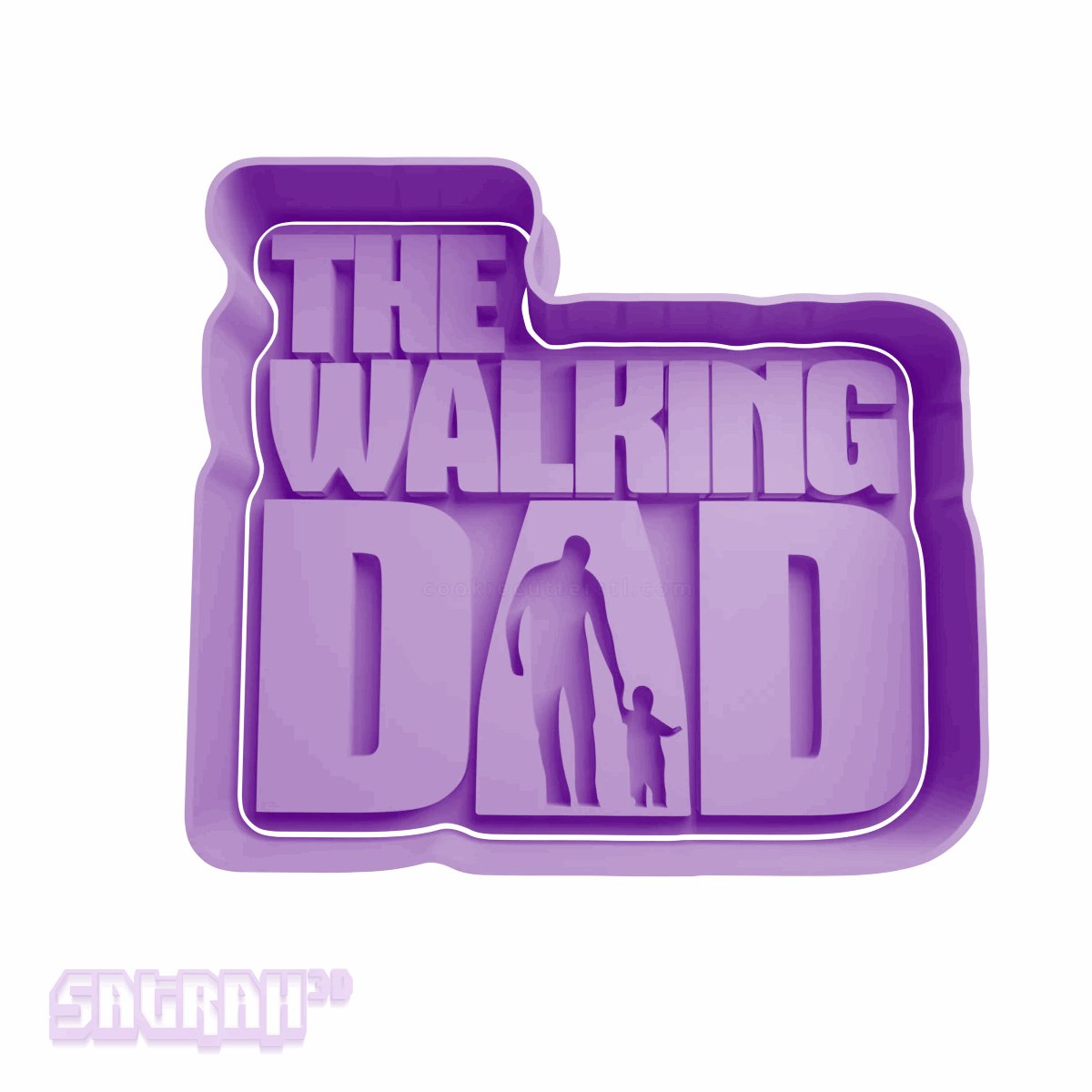 The Walking Dad Cookie Cutter - Satrah 3D