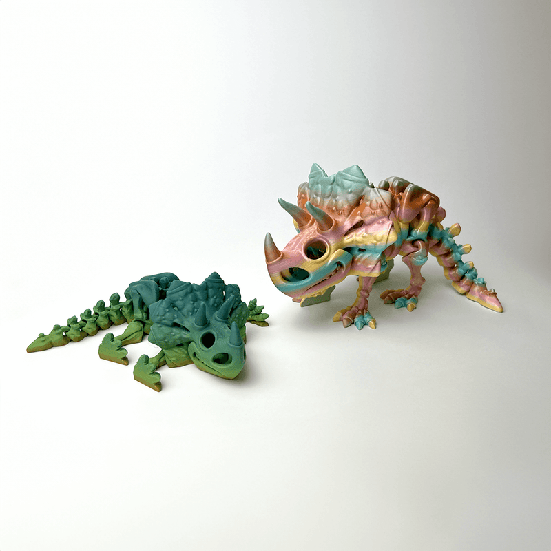 Triceratops Flexi Skeleton - Satrah 3D