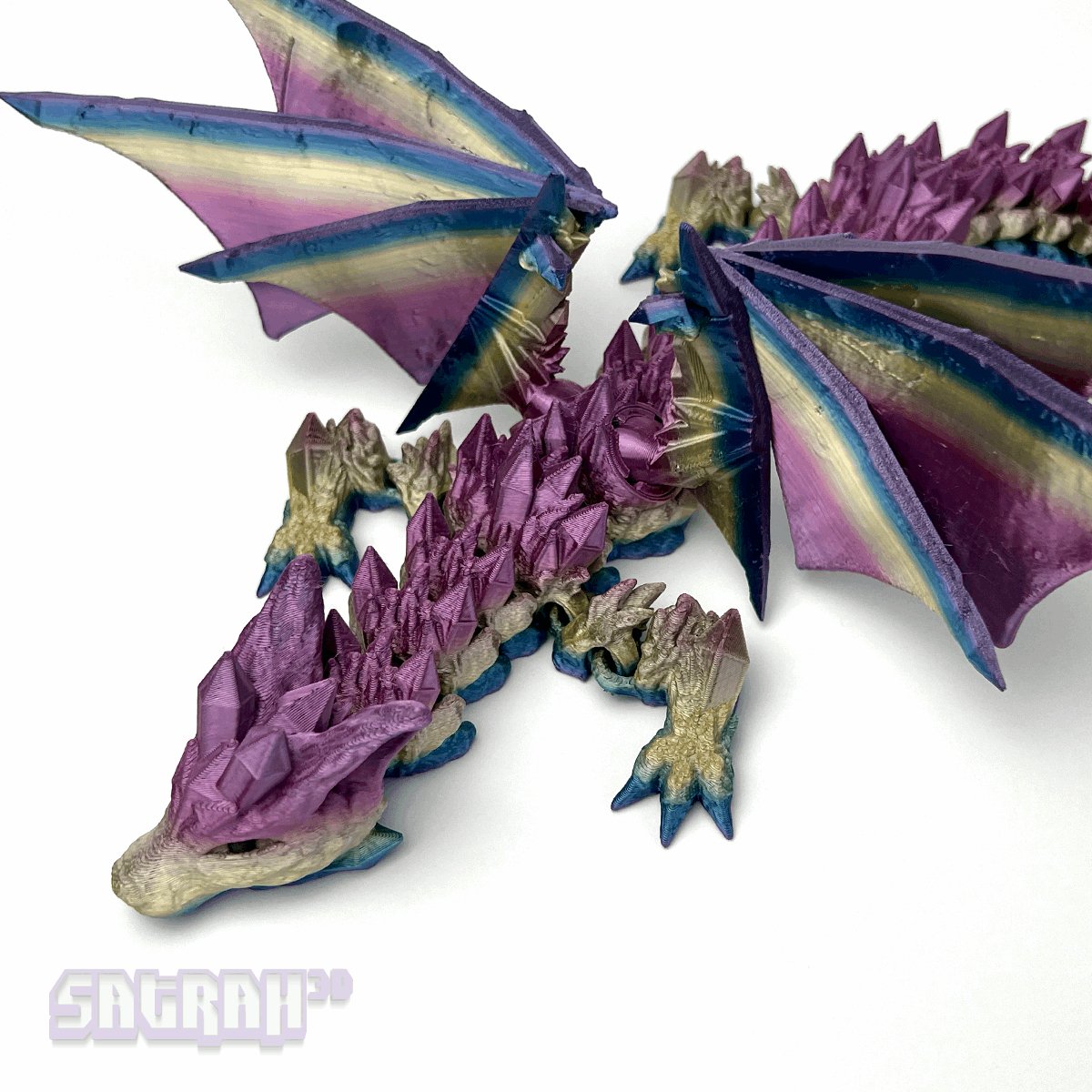 Wolf Dragon | Articulated Wolf Dragon Fidget - Satrah 3D