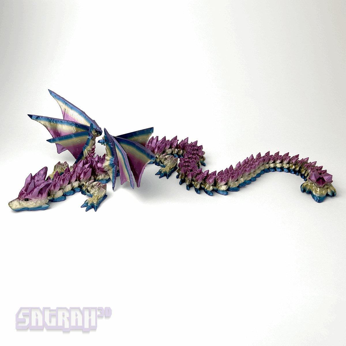 Wolf Dragon | Articulated Wolf Dragon Fidget - Satrah 3D