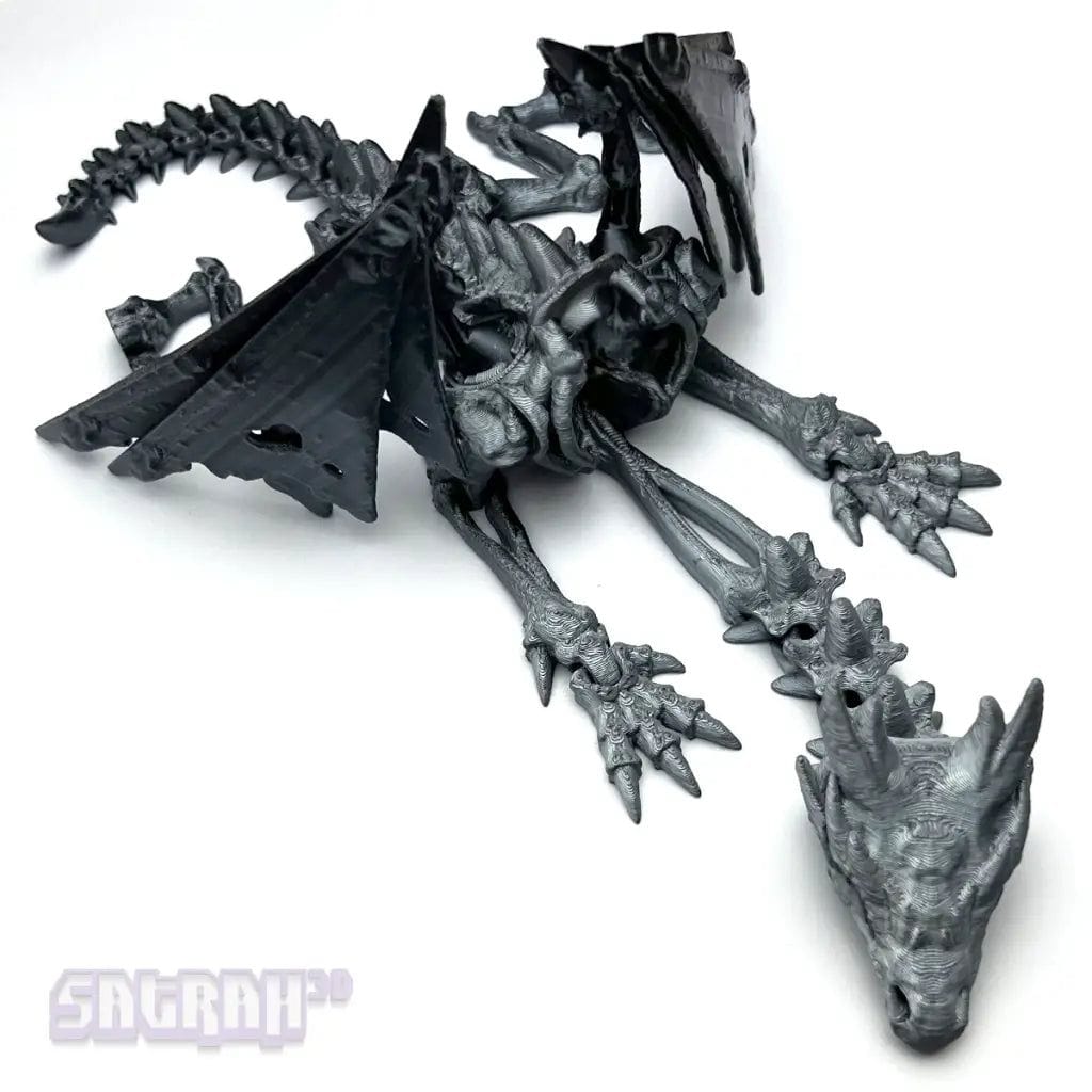 Wraithwing Dragon | Articulated Skeleton Dragon Fidget - Satrah 3D