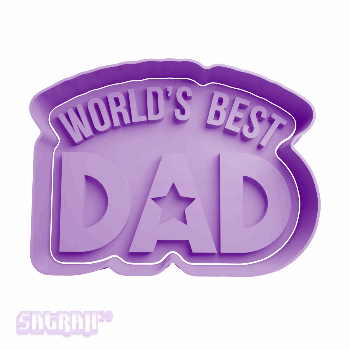 The World's Best Dad Cookie Cutter | Satrah 3D