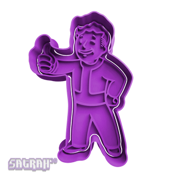 Vault Boy Fallout-Themed Cookie Cutter | Satrah 3D