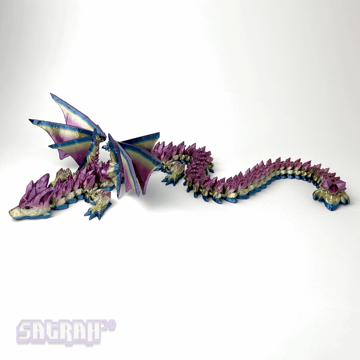 Wolf Dragon | Articulated Wolf Dragon Fidget | Satrah 3D
